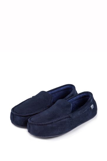 totes navy slippers