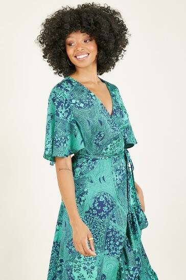 Buy Mela Paisley Scarf Print Wrap Nemi Midi Dress from the Next UK online  shop