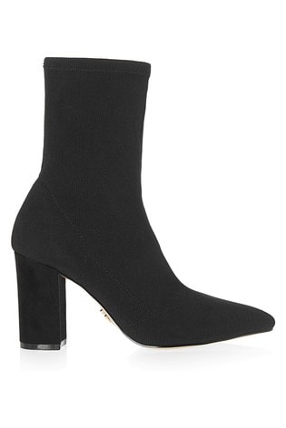 Buy Lipsy Block Heel Knitted Sock Boots 