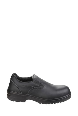 Black Lightweight Slip-On Safety Shoes 
