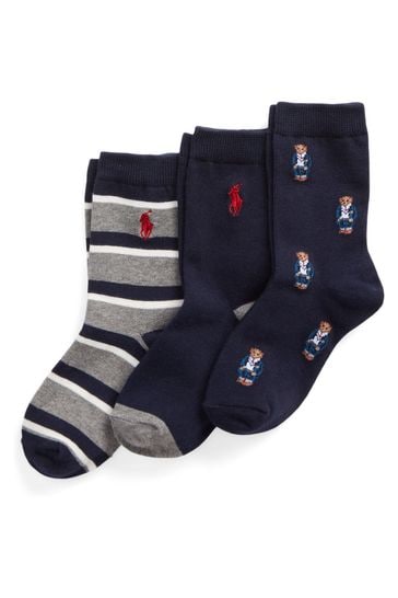 ralph lauren navy socks