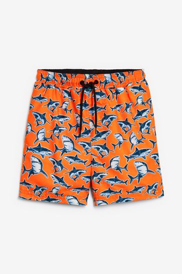 Orange Shark Swim Shorts (3mths-16yrs 