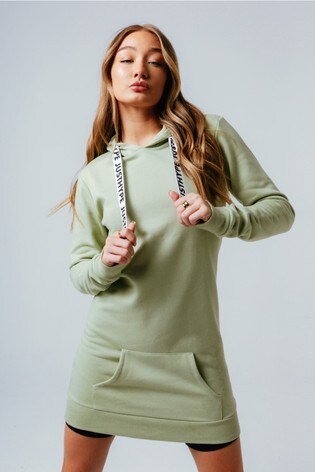 Buy Hype. Green Hoodie Dress from the ...