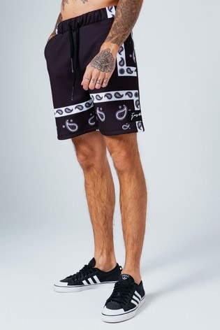 Buy Hype. Black Paisley Shorts from the 