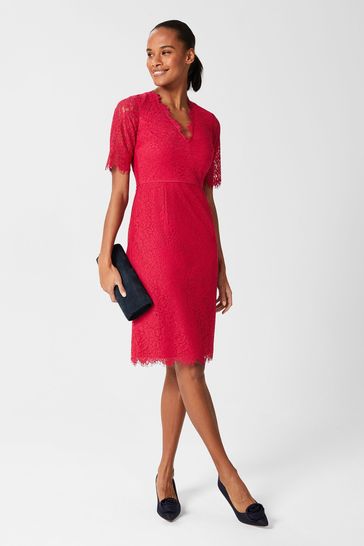 Buy Hobbs Anastasia Pink Shift Dress 
