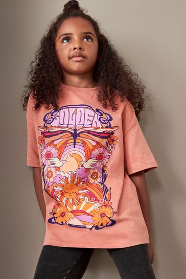 Buy Orange Celestial T-Shirt And Leggings Set (3-16yrs) from Next Singapore