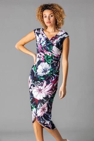 Buy Roman Floral Print Wrap Dress From The Next Uk Online Shop