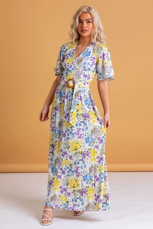 Buy Dusk Floral Belted Maxi Dress from ...