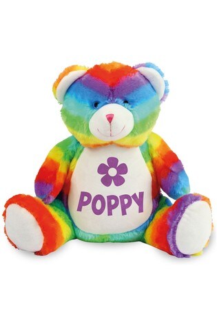 Personalised NHS Rainbow Soft Toy/Teddy/Puppy/Elephant/Lion 10% DONATION TO NHS 