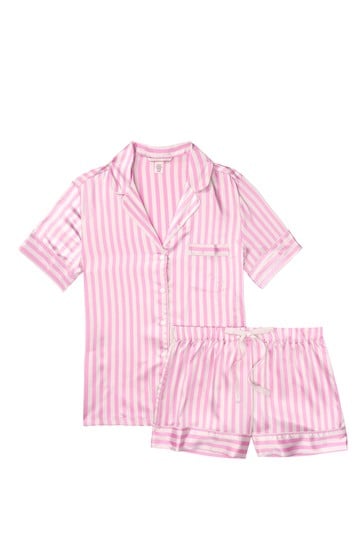 Victoria secret satin short pj set