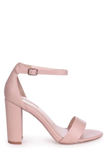 pink block heels uk