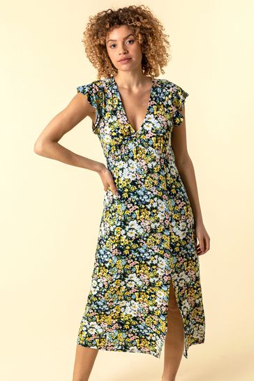 next yellow floral dress