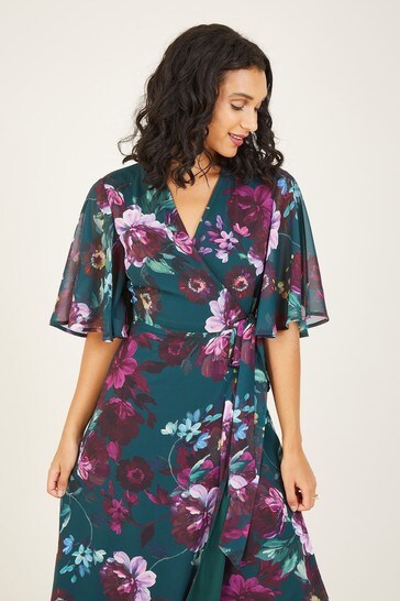 Buy Yumi Floral 'Marnie' Wrap Dress ...
