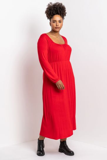 Buy Roman Curve Long Sleeve Jersey Midi 