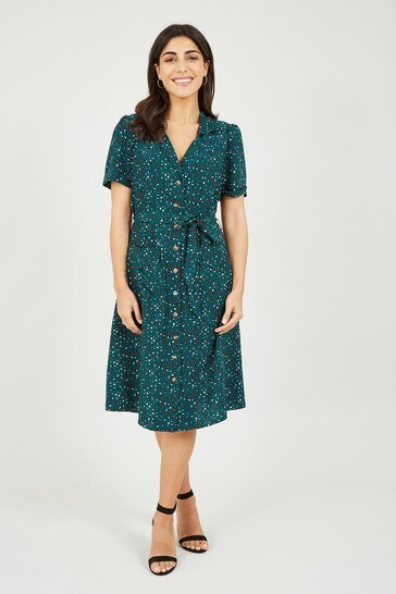 Buy Yumi Animal Print Retro Shirt Dress 
