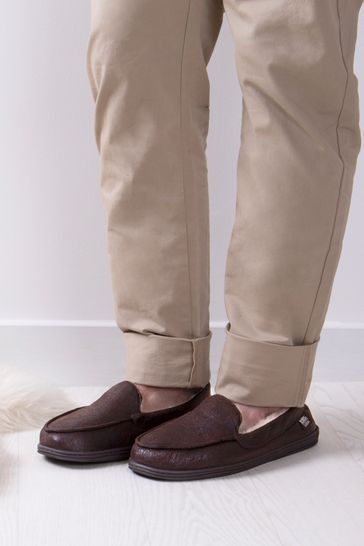 isotoner mens moccasin