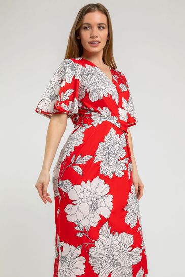 Buy Roman Petite Floral Ruched Wrap Dress from the Next UK online shop