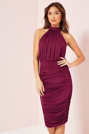 next lipsy purple dress