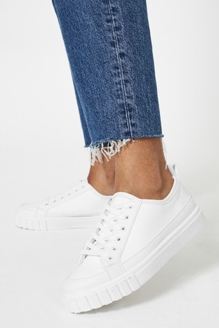 lipsy low top canvas trainer