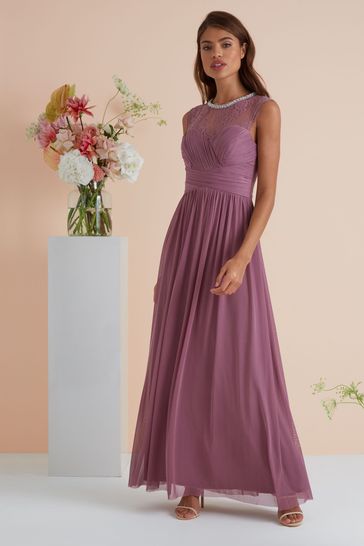 lipsy elsa mesh dress