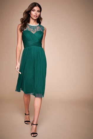 next green lace dress
