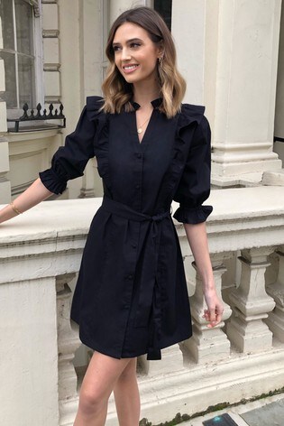 lipsy denim shirt dress