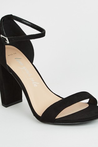 new look black suede heels