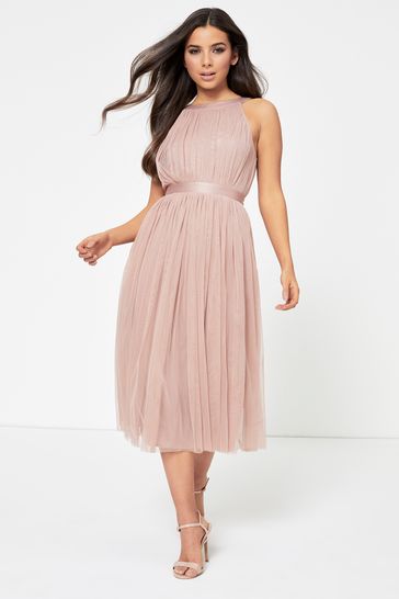 halter neck midi dress uk