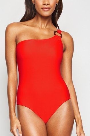 one shoulder swimsuit