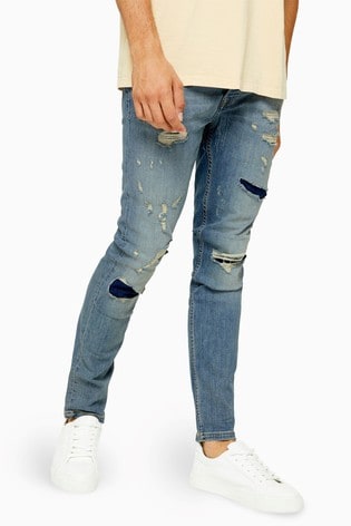 topman skinny ripped jeans