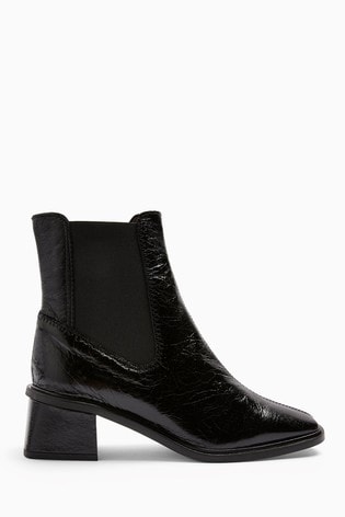 Buy Topshop MIA Leather Chelsea Boots 