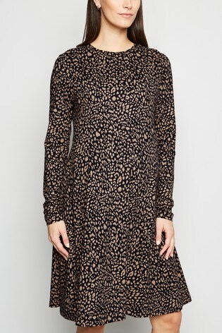 newlook leopard print dress