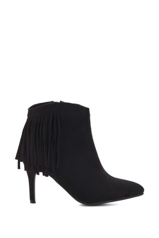 Simply Be Wide Fit Fringed Ankle Boot 
