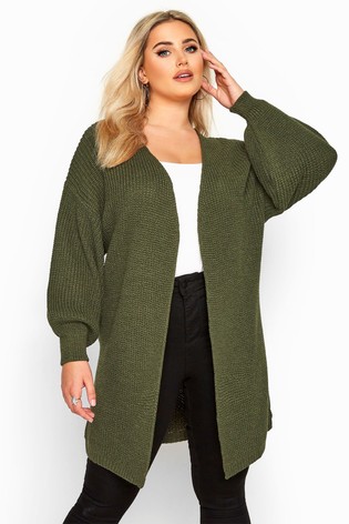 oversized balloon sleeve cardigan