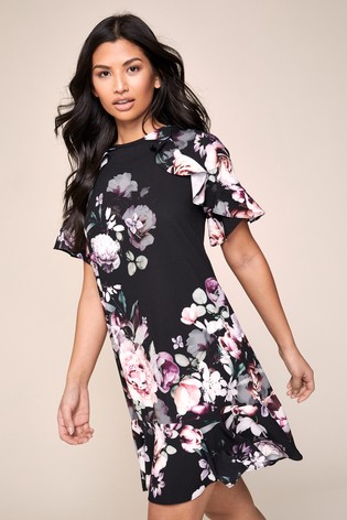 lipsy floral shift dress