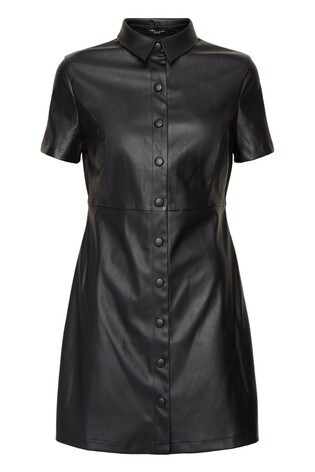 leather look dress next