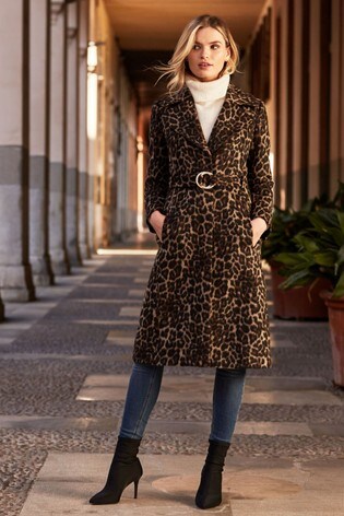 leopard print coat next