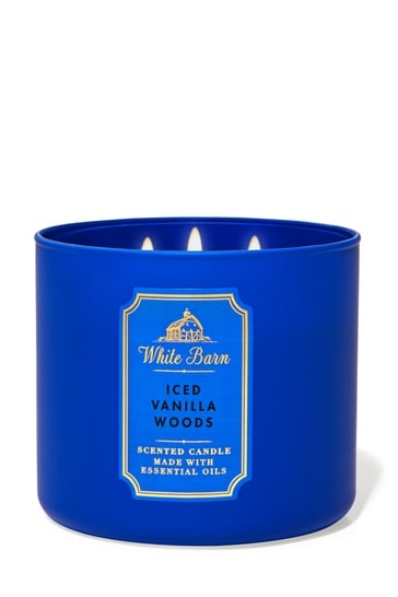 iced vanilla woods candle bath and body works