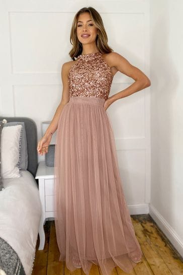 Buy Sistaglam Halter Neck Dress from