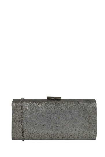 lotus pewter clutch bag