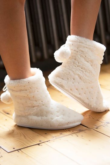 fluffy boot slippers
