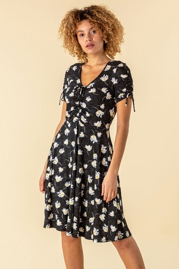 oasis patch print tea dress
