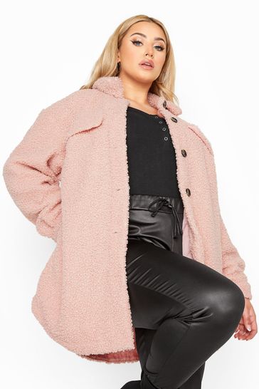 plus size pink shacket