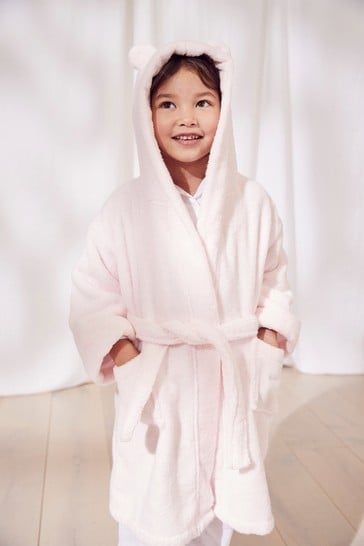 Hydrocotton Robe with Ears 3-4yrs The White Company Girls Clothing Loungewear Bathrobes 