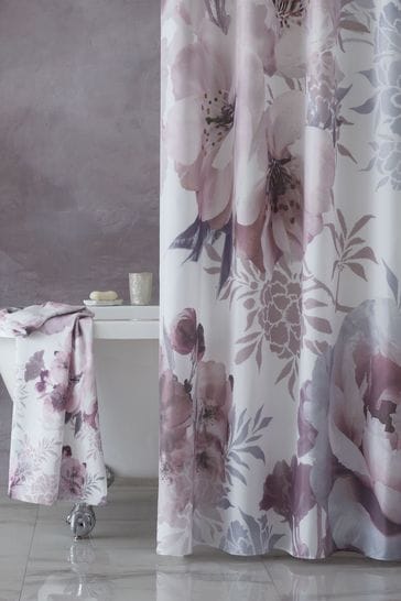 Catherine Lansfield Dramatic Fl, High Quality Shower Curtains Uk