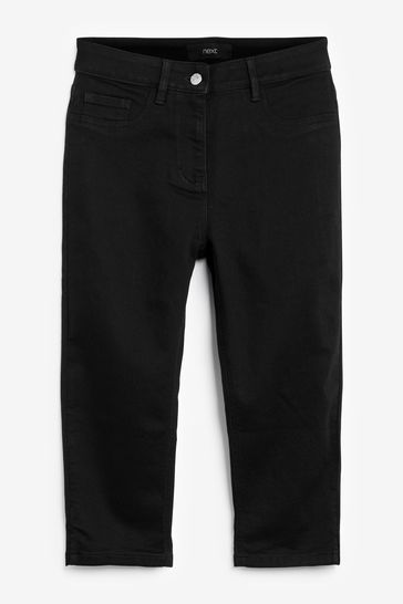Buy White Pedal Pusher Cropped Jeans 