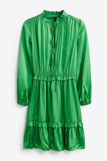 Green Satin Mini Dress from the Next UK ...