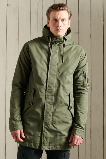 green parka jacket