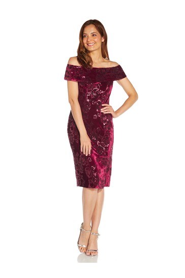Buy Adrianna Papell Womens Red Sequin ...