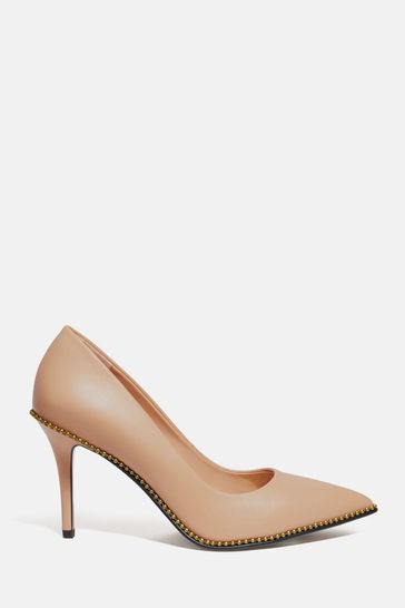 Coach Waverly Nude Leather Court Shoes 